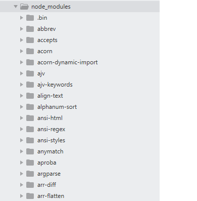 node module folder